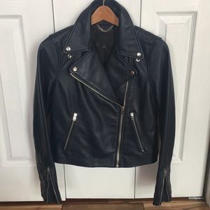 J Crew Collection Leather Motorcycle Jacket